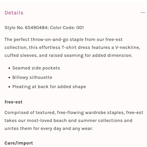 🆕️ Free People Beach Meadow Tee Dress - Picture 7 of 8